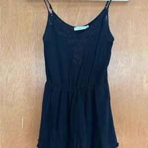 Lush Black Lace Jumpsuit